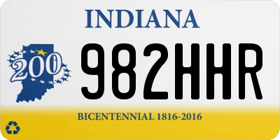 IN license plate 982HHR