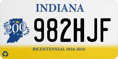 IN license plate 982HJF