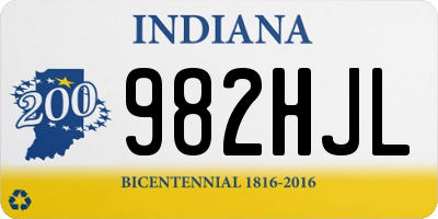 IN license plate 982HJL