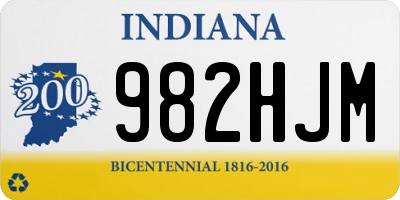 IN license plate 982HJM