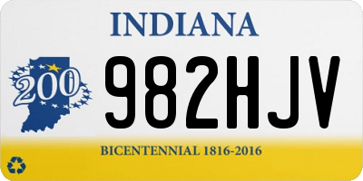 IN license plate 982HJV