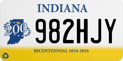 IN license plate 982HJY