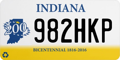 IN license plate 982HKP