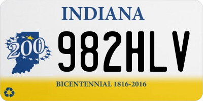 IN license plate 982HLV