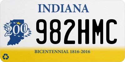 IN license plate 982HMC