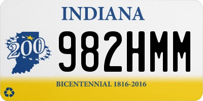 IN license plate 982HMM