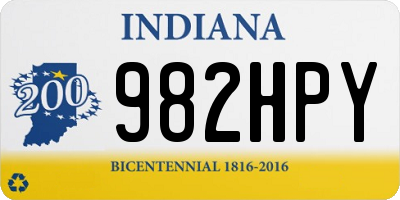 IN license plate 982HPY