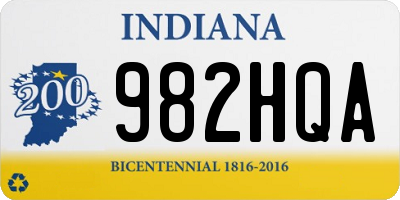 IN license plate 982HQA
