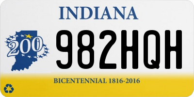 IN license plate 982HQH