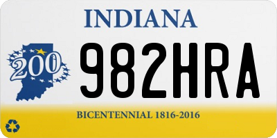 IN license plate 982HRA