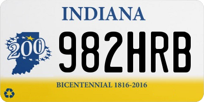 IN license plate 982HRB