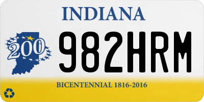 IN license plate 982HRM