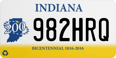 IN license plate 982HRQ