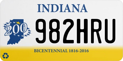 IN license plate 982HRU