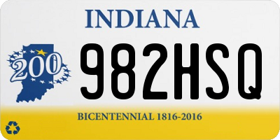 IN license plate 982HSQ