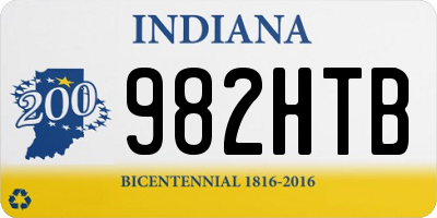 IN license plate 982HTB