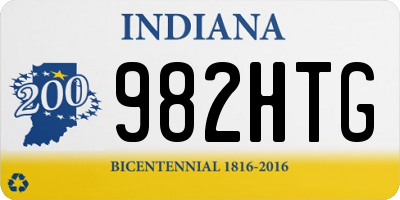 IN license plate 982HTG