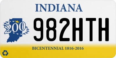 IN license plate 982HTH