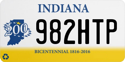 IN license plate 982HTP