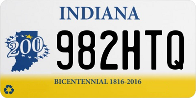IN license plate 982HTQ