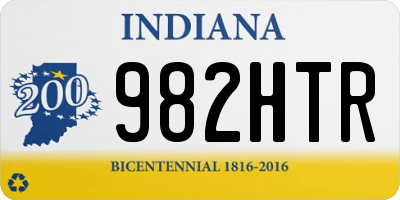 IN license plate 982HTR