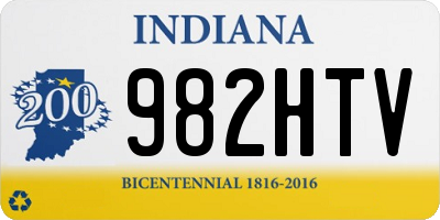 IN license plate 982HTV