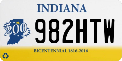 IN license plate 982HTW