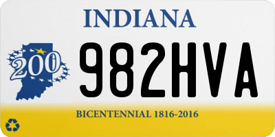 IN license plate 982HVA