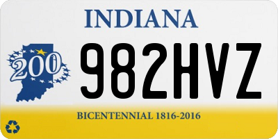 IN license plate 982HVZ