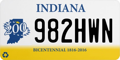 IN license plate 982HWN