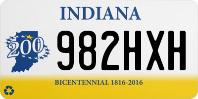 IN license plate 982HXH