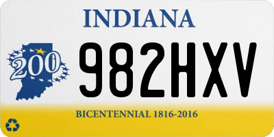 IN license plate 982HXV