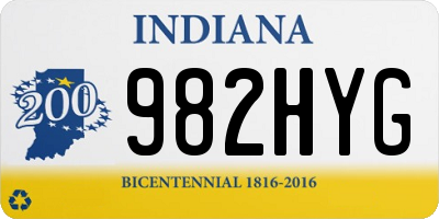 IN license plate 982HYG