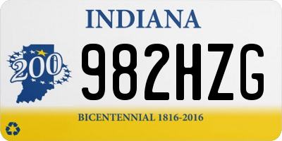 IN license plate 982HZG