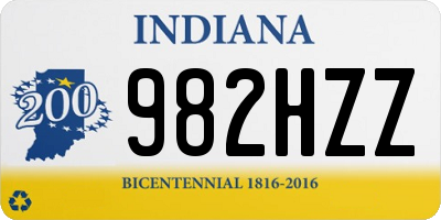 IN license plate 982HZZ