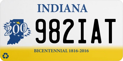 IN license plate 982IAT