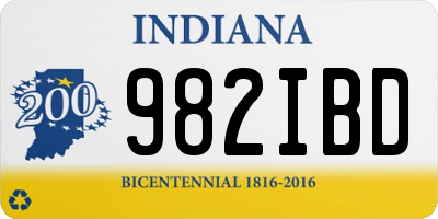 IN license plate 982IBD
