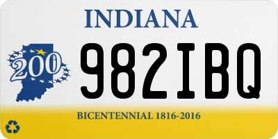 IN license plate 982IBQ