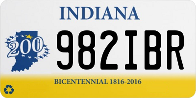IN license plate 982IBR