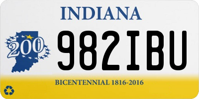 IN license plate 982IBU