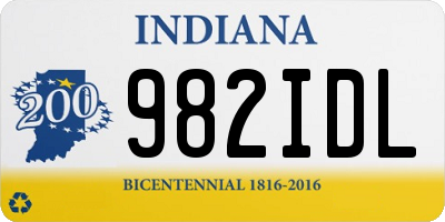 IN license plate 982IDL