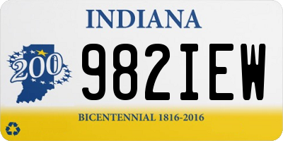 IN license plate 982IEW