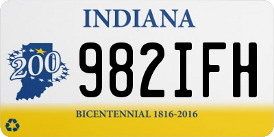 IN license plate 982IFH
