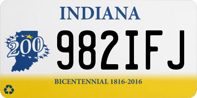 IN license plate 982IFJ