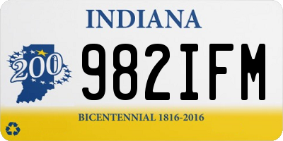 IN license plate 982IFM