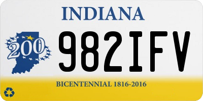 IN license plate 982IFV
