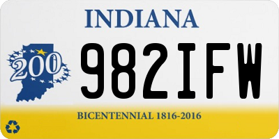 IN license plate 982IFW