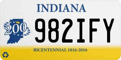 IN license plate 982IFY