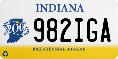 IN license plate 982IGA