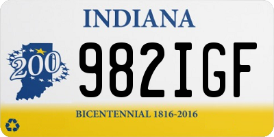 IN license plate 982IGF